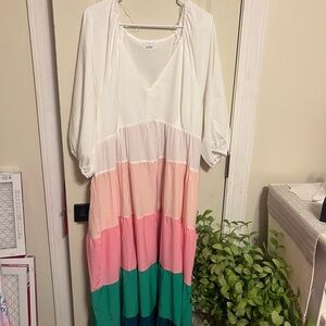 Chic Soul Multicolor Maxi Dress